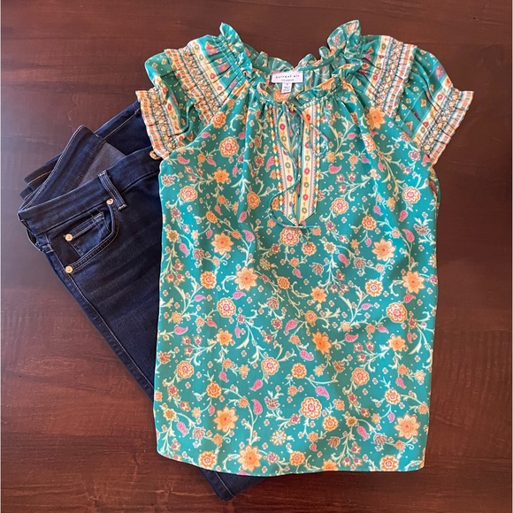 Womens floral top S - Picture 1 of 5